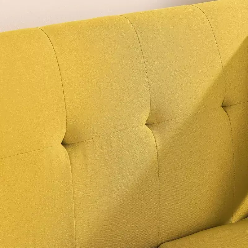 Dubbele Bank, Moderne Decoratie Woonkamer Love Seat Sofa Eenvoudig En Sfeervol, Knoop Pluche Zacht Kussen Love Seat Meubelen,