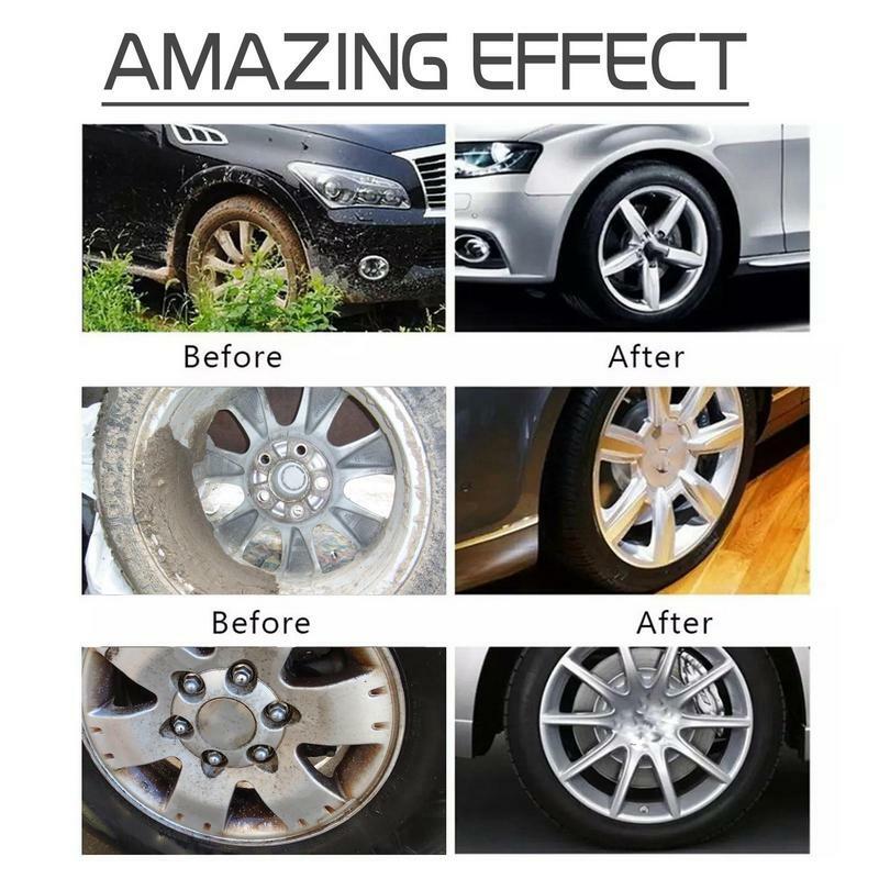 Rim Cleaner 120ML Powerful Tire Cleaner Brake Dust Remover Automobile Wheel Cleaner Safe On Alloy Chrome And Painted Wheels