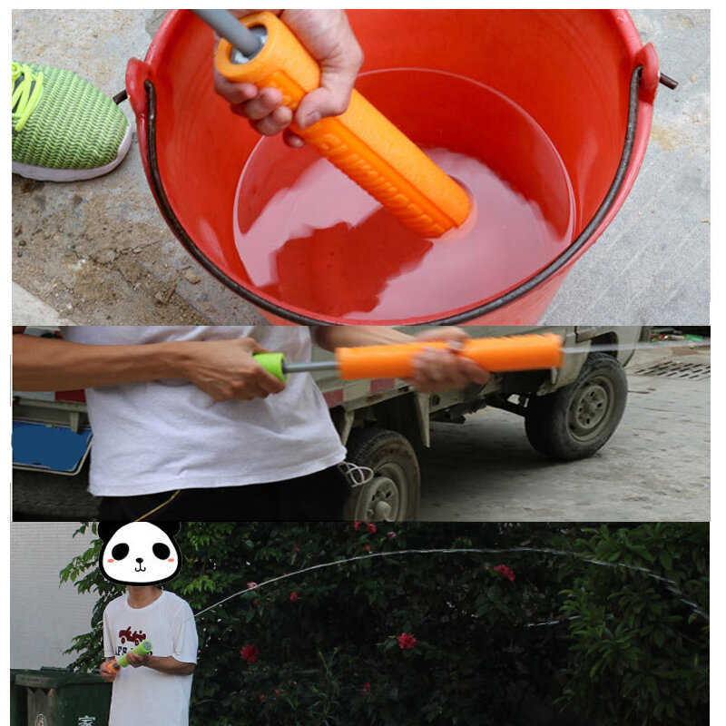1 قطعة الصيف موضة مجموعة لعب مسدس مياه في الهواء الطلق الشاطئ لعبة لعب للأطفال هدية بسيطة الانجراف تلسكوبي بندقية ماء