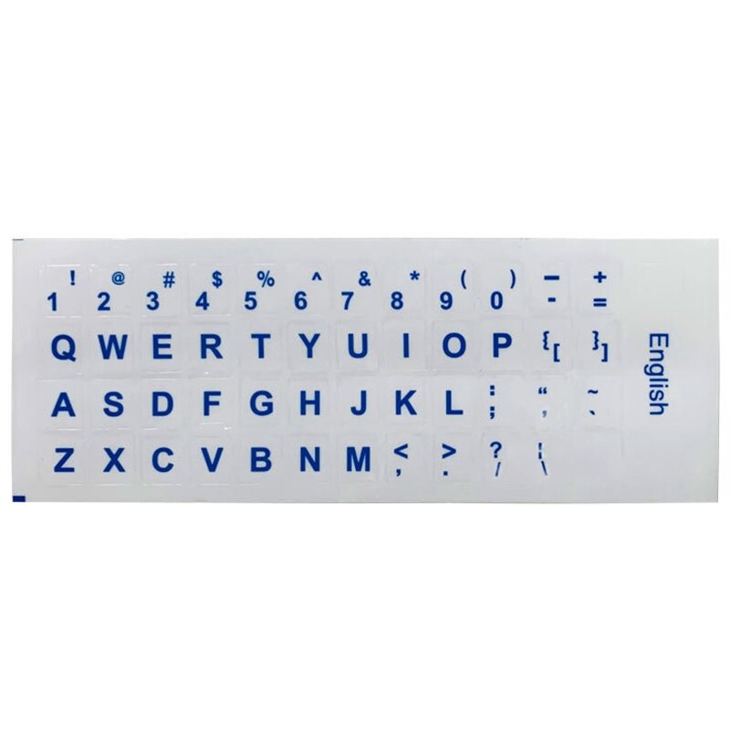 Y1ub inglês carta teclado adesivo capa folha película protetora do computador