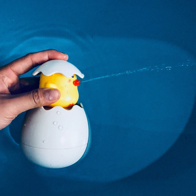 Juguete de baño para bebés, accesorio de pato bonito, pingüino, huevo, rociador de agua, ducha, natación