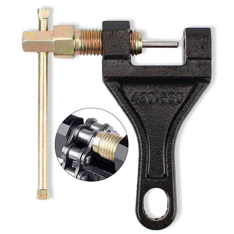 Uniwersalny klucz ze stali węglowej Link Splitter usuwacz pinów 420-530 Chain Breaker Cutter Repair Tools dla motocykl motor ATV