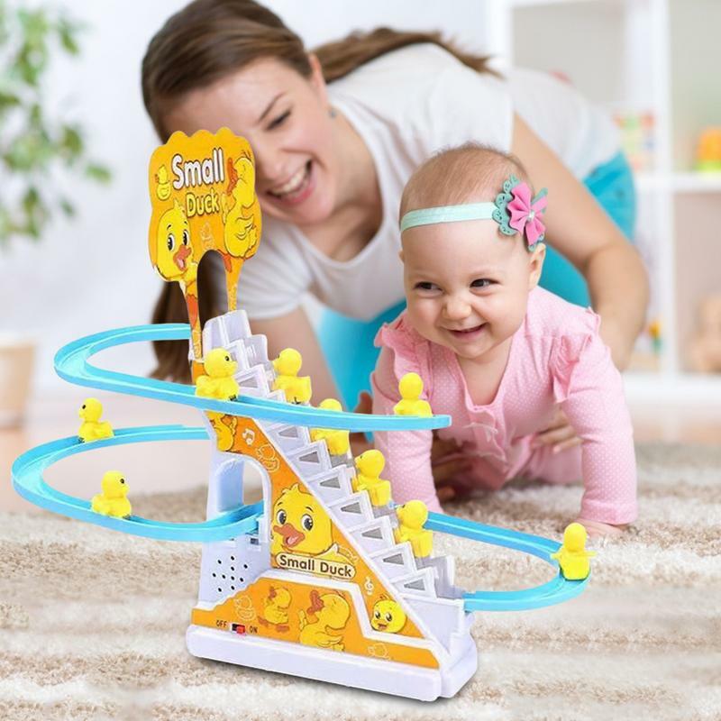 Baby Musical Toys Sensory Duck Toy For Babies 0-6 6-12 18 Months And Toddlers 1-3 Year Old Montessori Music Toy Roller Coaster
