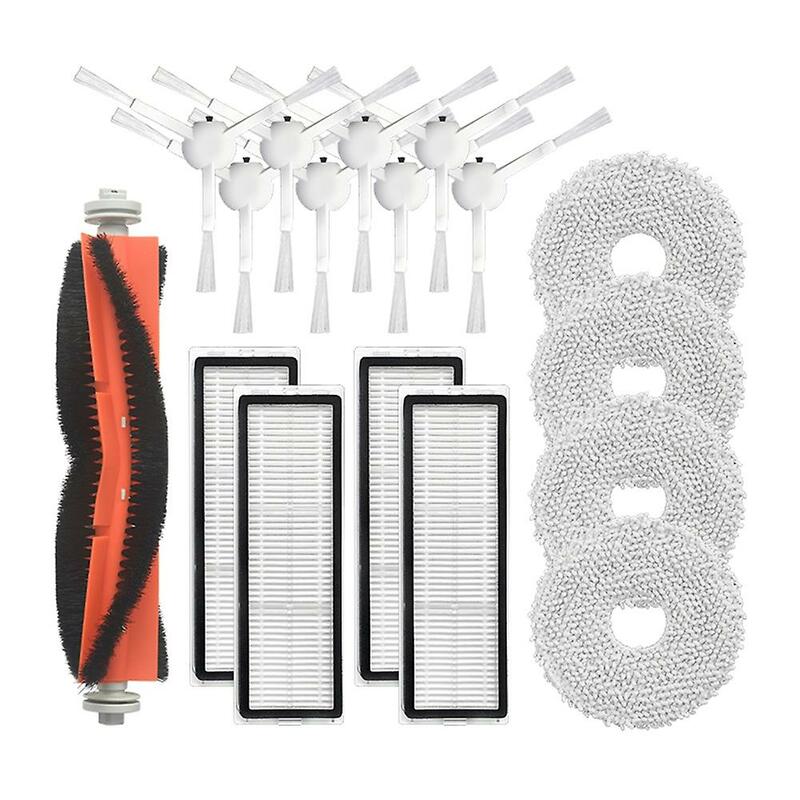 17pcs Accessories Kit For Xiaomi Main Side Brush Filter Mop Cloth
