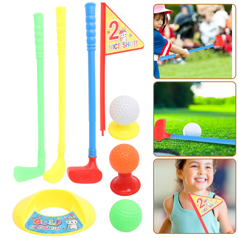 Golf Toys Golfs Club Game Wooden Mini for Kids Exercise Machine Golfer Children Educational Abs Baby