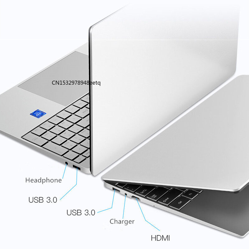 Ноутбук Intel с разблокировкой по отпечатку пальца, 15,6 дюйма, Windows 10, 11 Pro, IPS, портативный ноутбук, 12 Гб ОЗУ, 256 ГБ/512 ГБ/ТБ SSD, HDMI ноутбук