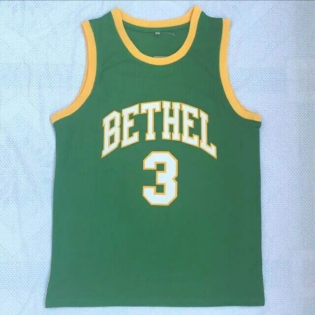 Iverson Bethel High School #3 Basketball Jersey Mens Vintage All Stitched Basketball T Shirt  Basket Jersey