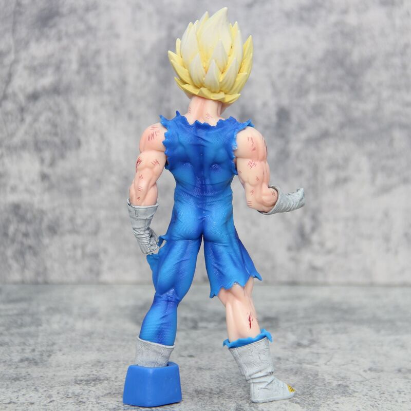 Dragon Ball Figure, Goku, Vegeta, Ação, Danos de Batalha, Estátua, Modelo PVC, Coleção de Bonecas, Brindes, 20cm