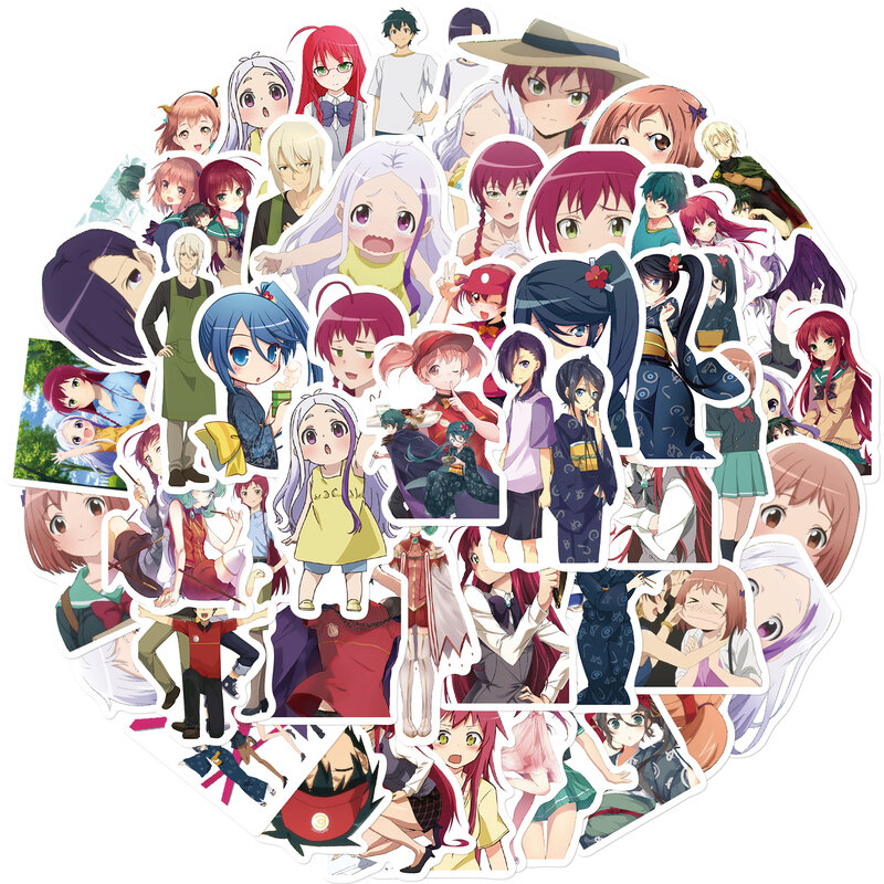 Cartoon Anime Character Series Adesivos decorativos, Graffiti Adesivos, Adequado para Bagagem, Casos de telefone, Laptop, Brinquedos DIY, 50Pcs