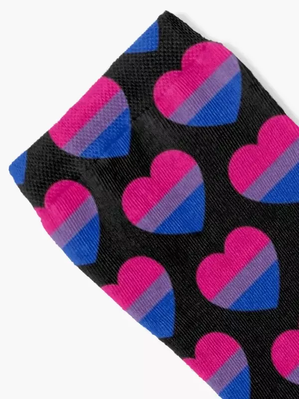 Bisexual Heart Socks funny gift christmas stocking Socks Men Women's