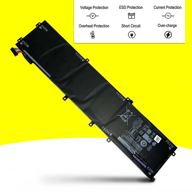 New 6GTPY 5XJ28 Laptop Battery For DELL XPS 15-9560-D1845 Precision 5520 5530 15 9560 9570 7590 Series 11.4V 97WH High Quality