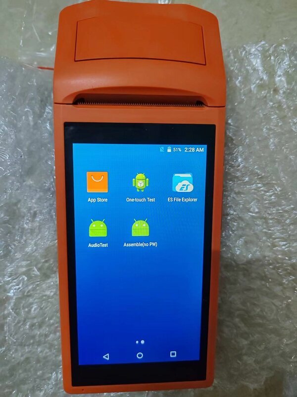 Używany przenośny ręczny Terminal płatniczy z drukarką V1 Android 5.1 WCDMA 3G do zamawiania Online 514 + 4 ram w otwartej wersji tanie Pos