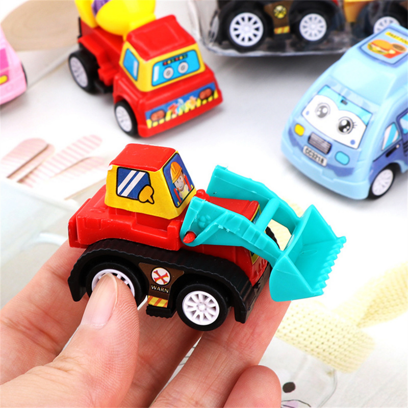 Mainan Model Mobil Mini Mainan Mobil Pull Back Mainan Teknik Kendaraan Truk Pemadam Kebakaran Anak Mobil Inersia Mainan Anak Laki-laki Mainan Diecast untuk Hadiah Anak-anak