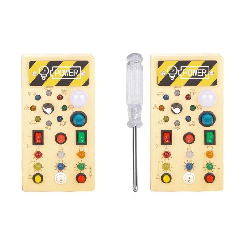 Switch Light Busy Board Teaching Aids Sensory Board Kids Valentines Day Gifts for Kids Children Travel Preschool Holiday Gifts