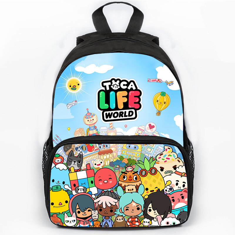 New Toca Life World School Bags Boca Toca zaino per bambini ragazzi ragazze Cartoon Anime zainetto borsa da viaggio zaino impermeabile