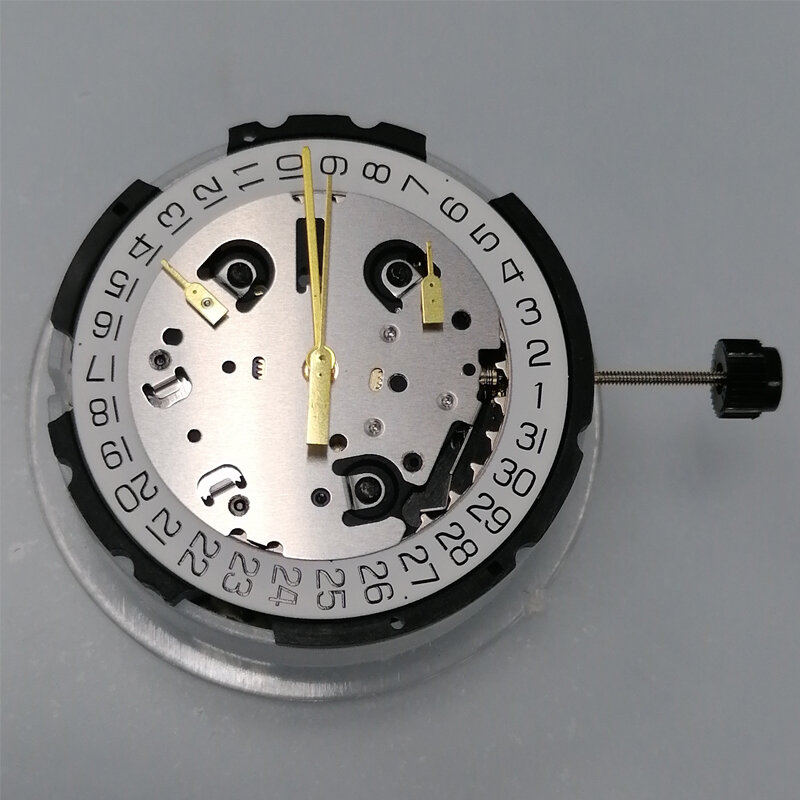 Кварцевый часовой механизм ETA, кварцевый часовой механизм с аккумулятором, 6 контактов, дата, на 4 часах, запасные части для часов, замена для часов