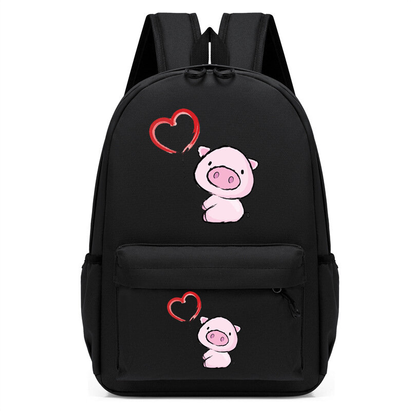 Torebka dziecięca urocza Kawaii plecak plecak do przedszkola dziecięca torba na torebki z nadrukiem świni studenckiej podróżna Mochila