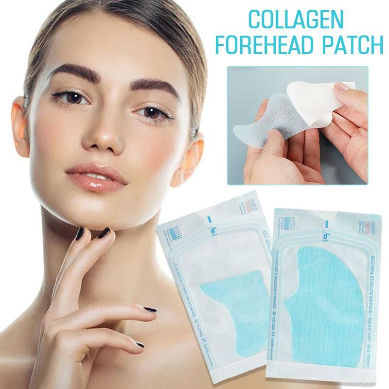 Collagen Forehead Wrinkle Patch Firming Facial Filler No Needle Fade Fine Lines Collagen Thread Anti-Aging Serum