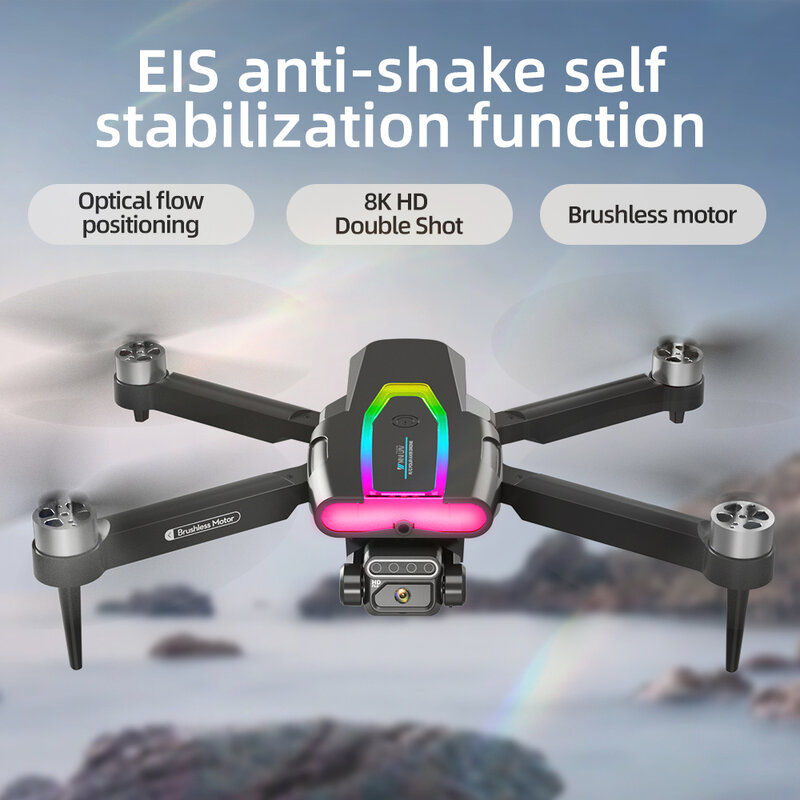 2024 neue Drohne f199 zweiachsiges Lenkgetriebe Luftbild Quadcopter Licht bürstenloses fern gesteuertes Flugzeugs pielzeug