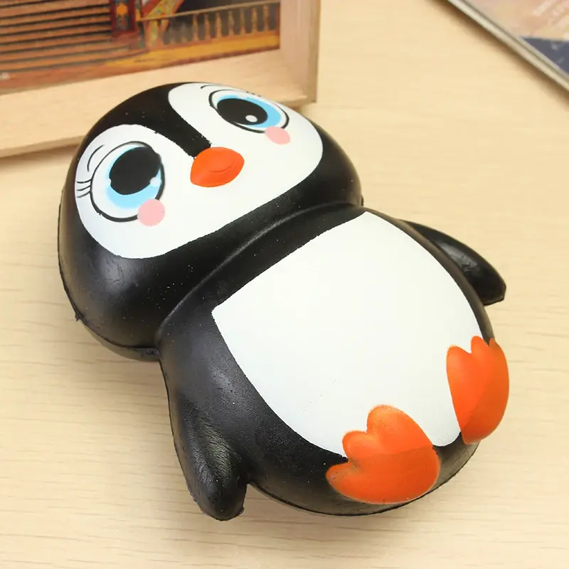 Reduce Pressure Finger Squishy Toy Penguin Figure Adult Decompression Toys Relieves Stress Anxiety Toy Slow Rebound Gag Toys