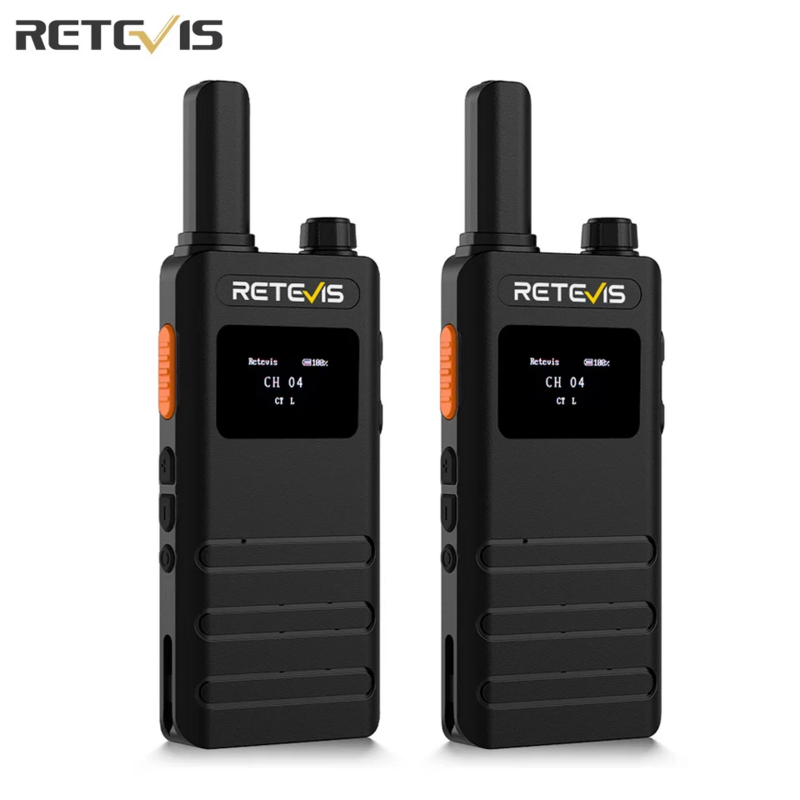 Портативная рация Retevis B63S с ЖК-экраном, портативная ультратонкая рация PMR/FRS без лицензии, двусторонняя зарядка радио типа C