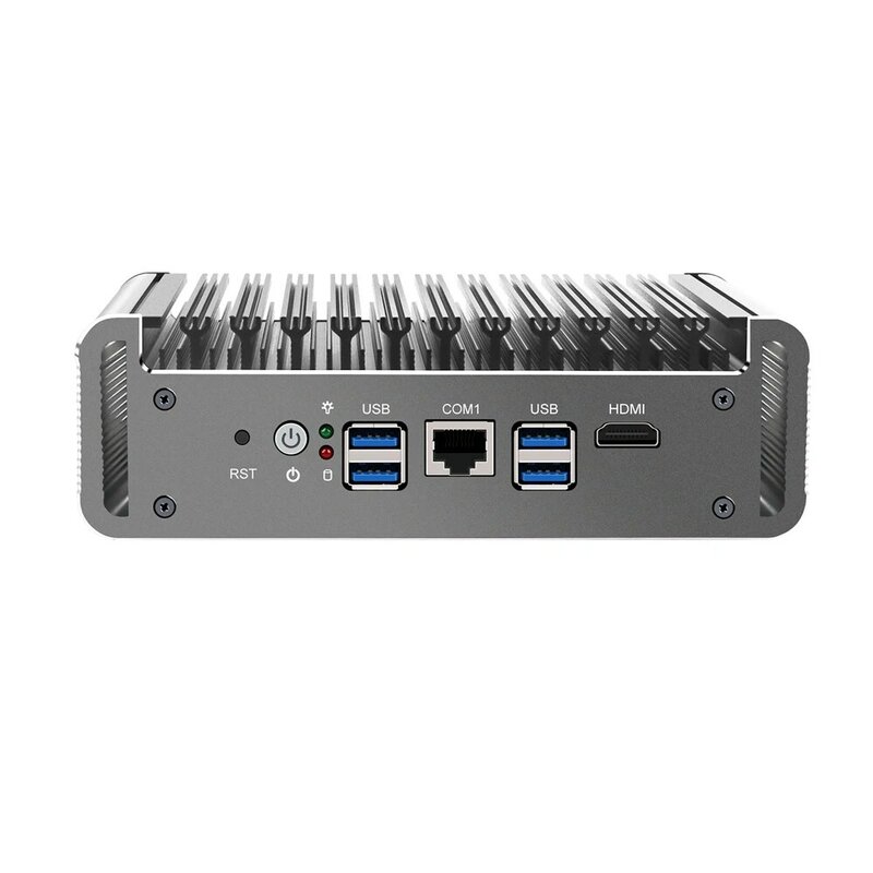 HUNSN RJ17a, mikro Firewall urządzenia, Mini PC,Intel I5 1135G7/ I7 1165G7, VPN,Router PC,AES-NI,6xIntel 2.5GbE I226-V sieci LAN,COM,HD