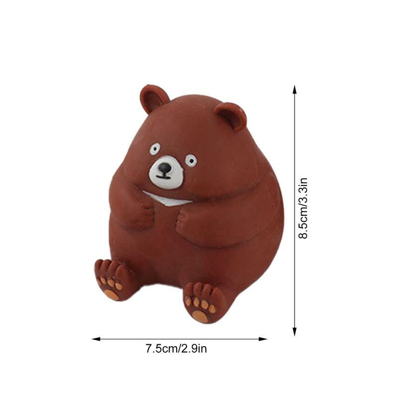 Juguete sensorial de oso Mochi para apretar para niños, juguetes antiestrés, juguete sensorial de aumento lento