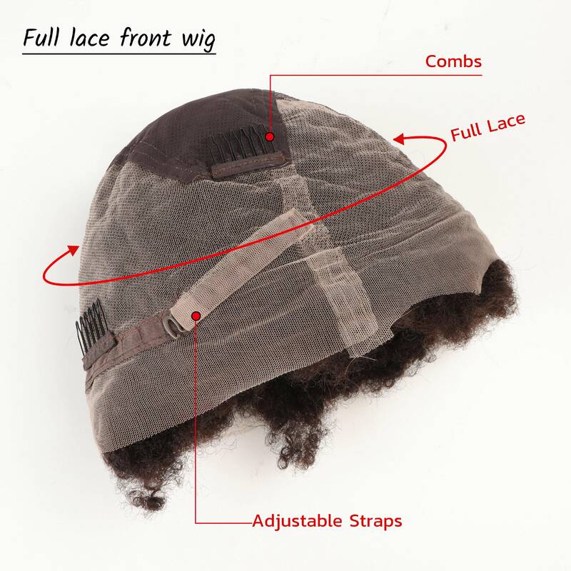 orientfashion full lace afro kinky wig short curly wigs
