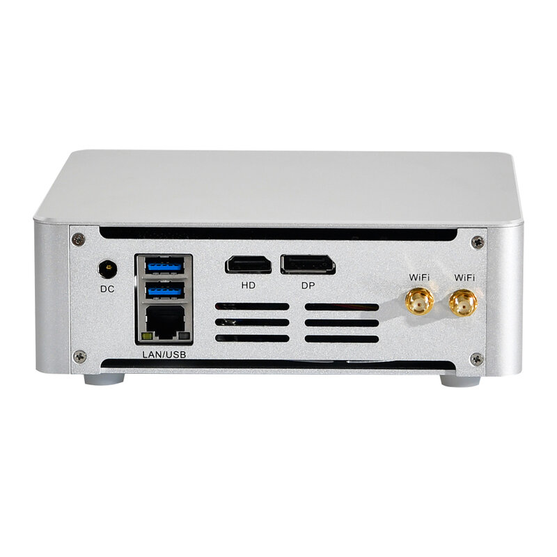 HUNSN-Mini PC 4K, ordenador de escritorio, servidor, 12 núcleos I5 1340P / I7 1360P, BM21, DP1.4a, HDMI2.1, 6 x USB3.0, función completa tipo C