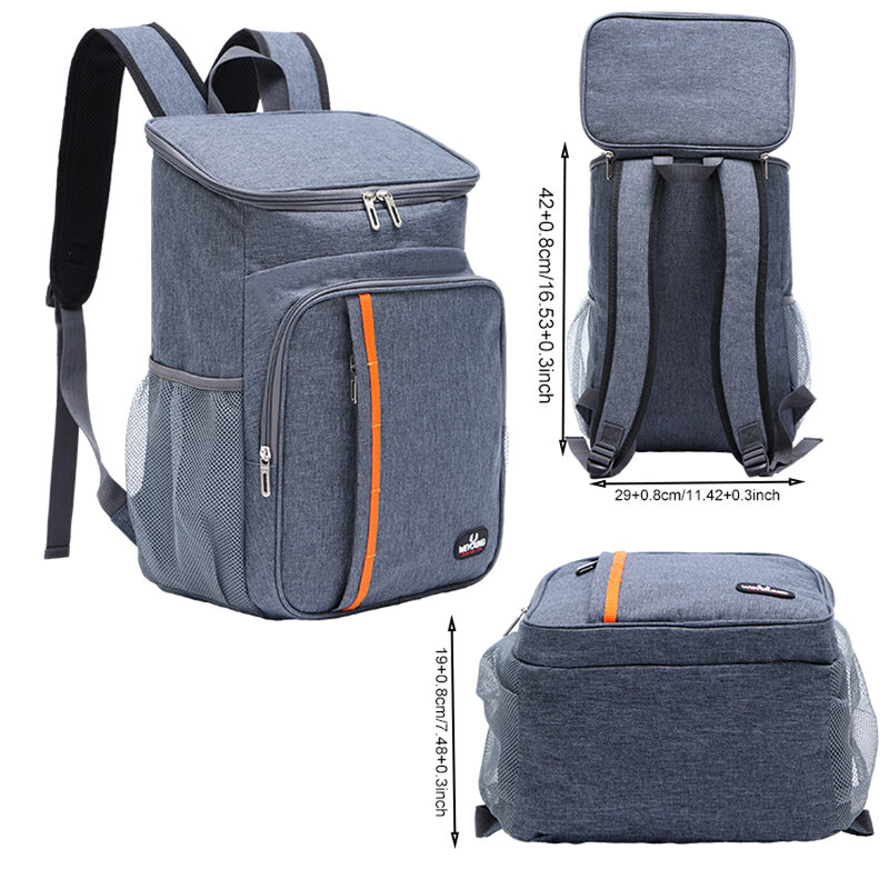 Вместительный изолированный рюкзак, уличная сумка-холодильник для кемпинга, сумка для обеда, сумки на плечо для пикника, водонепроницаемый кулер для банок