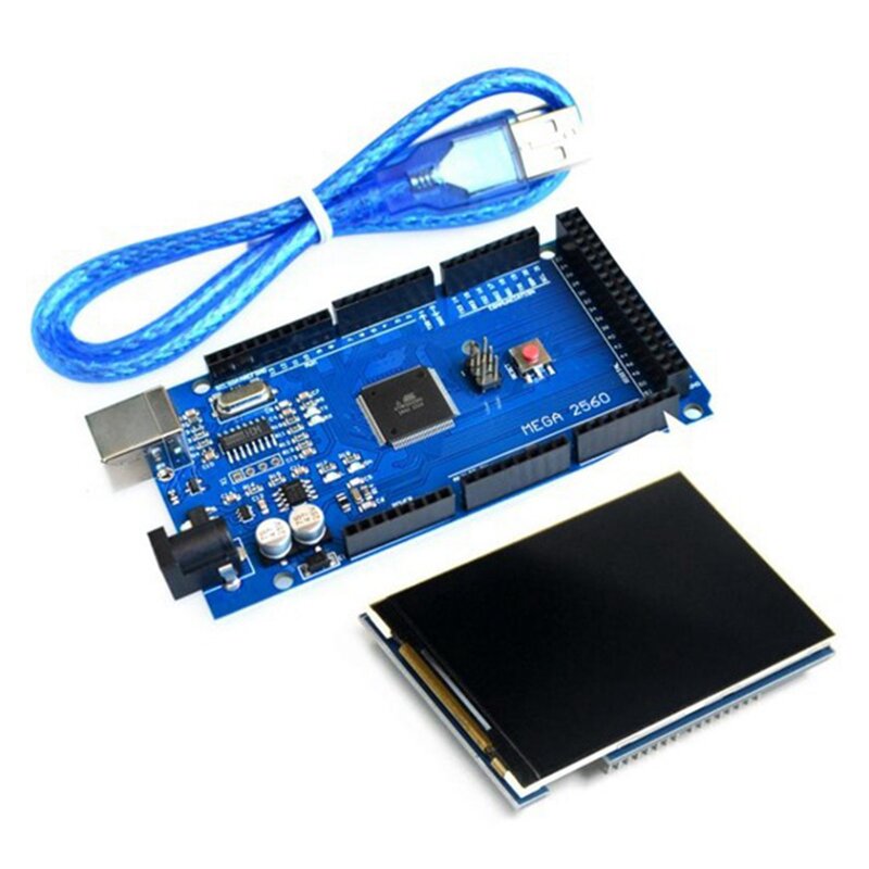 Módulo de tela LCD ultra HD para Arduino Mega2560 R3 Board com cabo, cor, 320x480, 3.5 ", TFT
