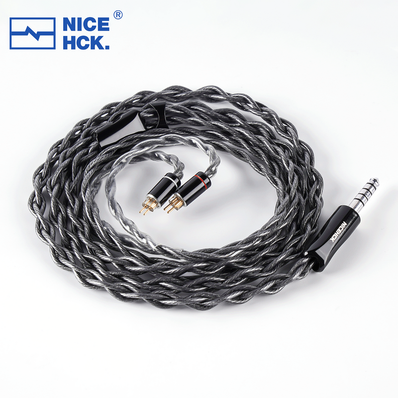 Медные наушники NiceHCK PtGr HiFi с графеновым покрытием, обновление IEM, замена 2-контактного кабеля, вилка OCC с платиновым покрытием для Cadenza4