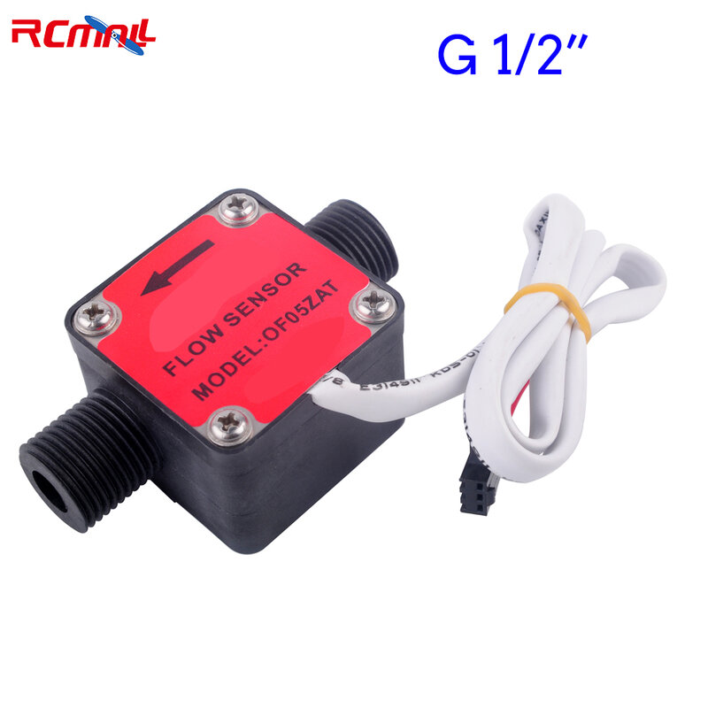 RCmall Sensor aliran minyak, penghitung aliran minyak bahan bakar cair G3/8 "G1/2"