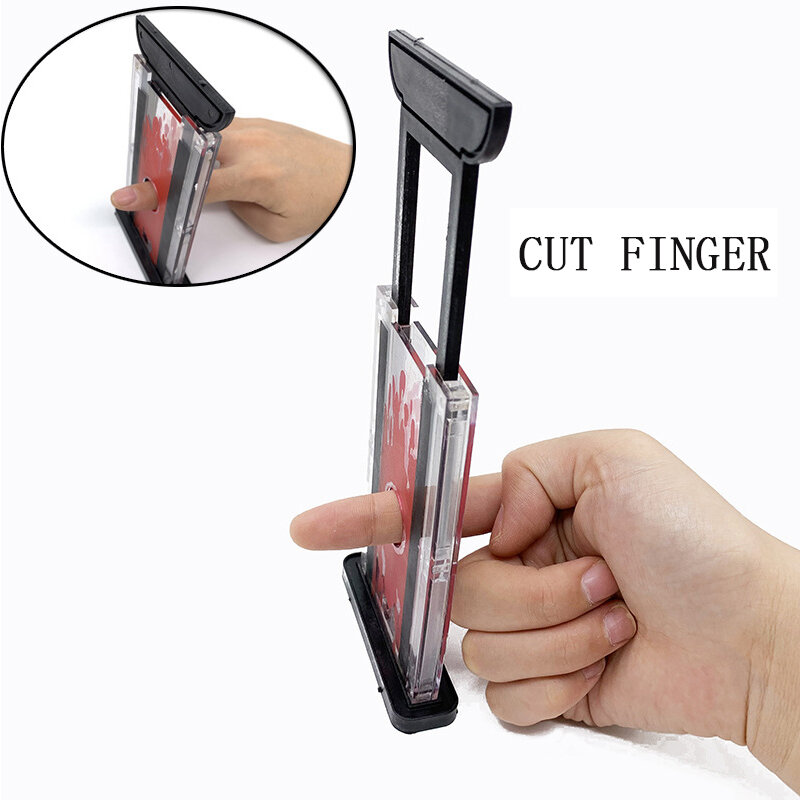 New Scare People Chop Finger Magic Props Children's Finger Trowel Prank Joke Cut Finger Scary Toys Kids Close Up Magic Toy Gifts