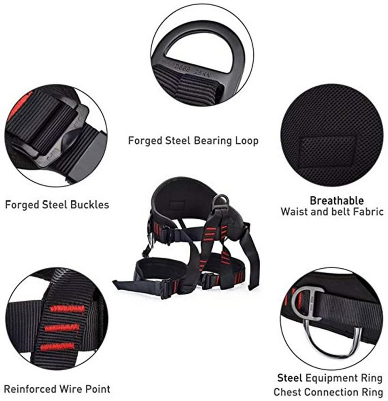 Outdoor Cave Climbing Mountaineering Half-length Safety Belt For High Work Adjustable Harness Waist Harness safety equipment