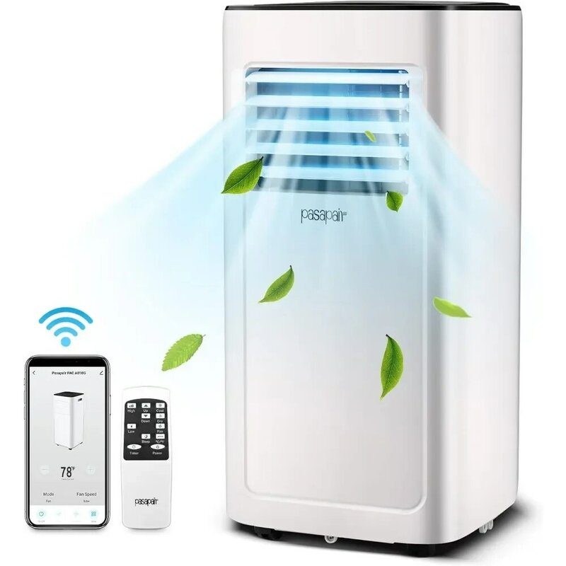 10000btu Wi-Fi tragbare Klimaanlage-tragbare Klimaanlage mit Fernbedienung und App-Steuerung-4-in-1 AC-Einheit für Raum, kostenloser Versand