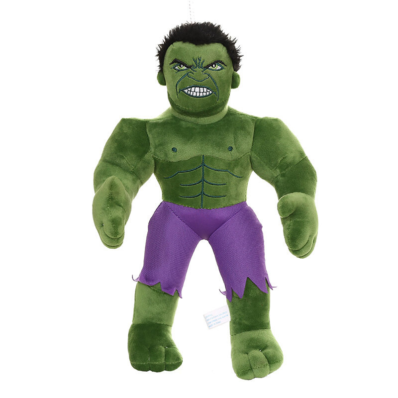 Peluche de Hulk de Disney para niños, muñeco de dibujos animados de Los Vengadores, almohada suave, regalo de cumpleaños, 30/45/65cm