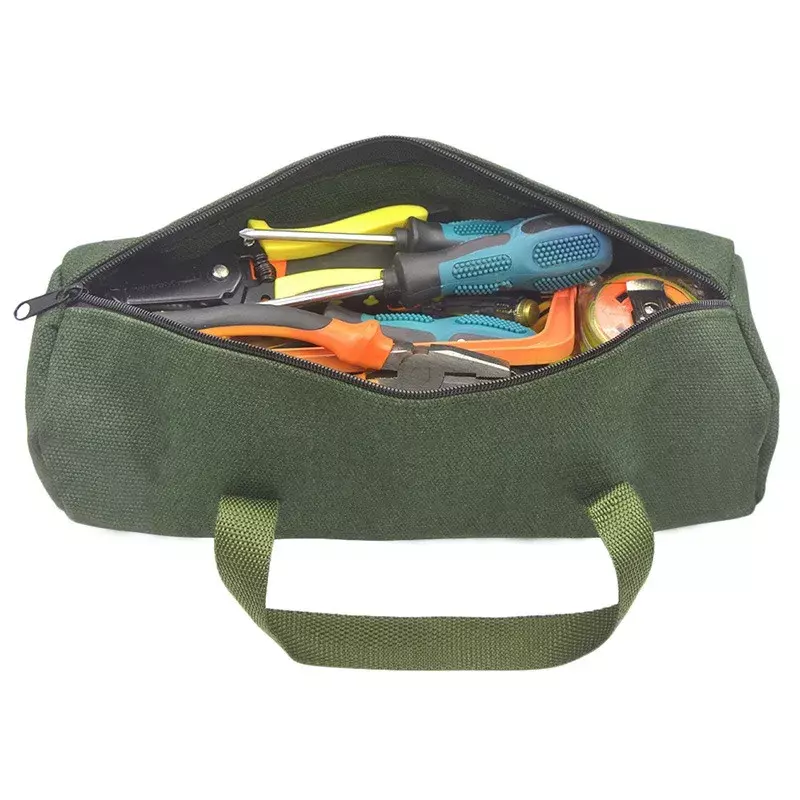 Durable Canvas Tool Bags, durável, armazenamento grosso, caso do instrumento, portátil para ferramentas elétricas Tote, caso multifunções