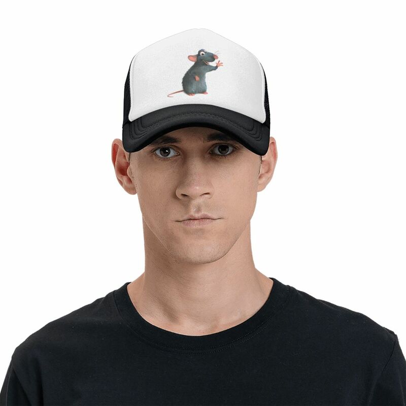 Personalized Funny Ratatouille Remy Meme Baseball Cap for Men Women Breathable Trucker Hat Streetwear