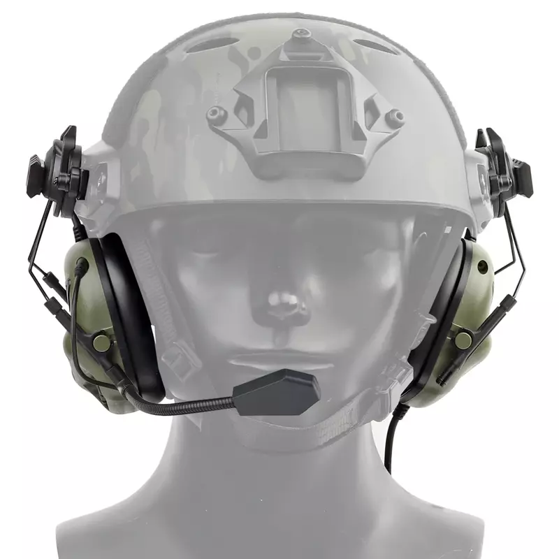 WST 5.0 Tactical Helmet Headset, desgaste sem redução de ruído, cor sólida