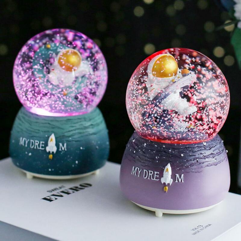 Bola de cristal de astronauta com boa vedação, brilhante, artesanato para crianças