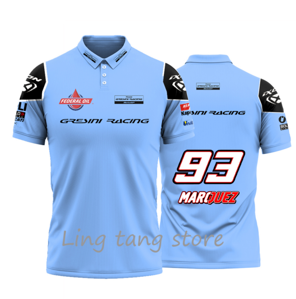 Коллекция рубашек-поло Gresini Racing 2024 Марка Маркеса 93, высококачественная одежда для спорта на открытом воздухе