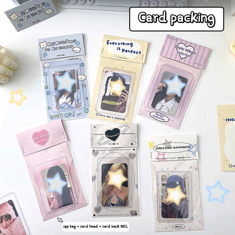10PCS Beautiful Gentle Card Head Card Back Packaging Material Gift DIY Paper Art Supplies