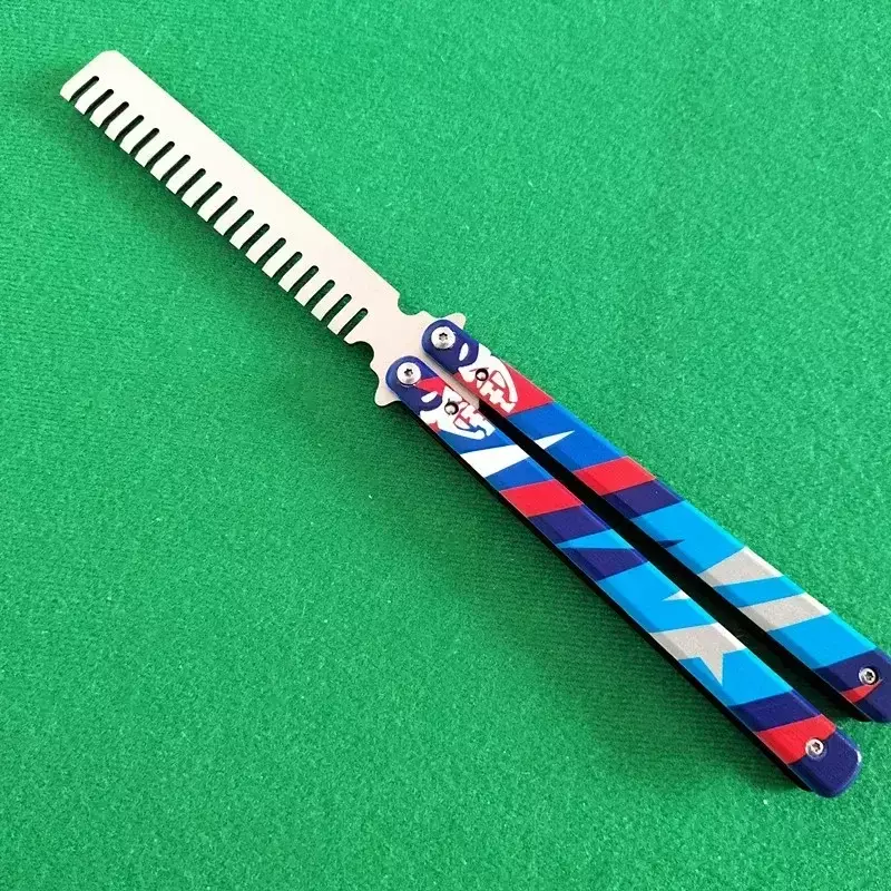 Metal Samurai Sword Model Toys for Boys, Valorant Weapon, Balisong Yoru, Butterfly Comb, Go Vol, Peripheral Melee Game, 23cm