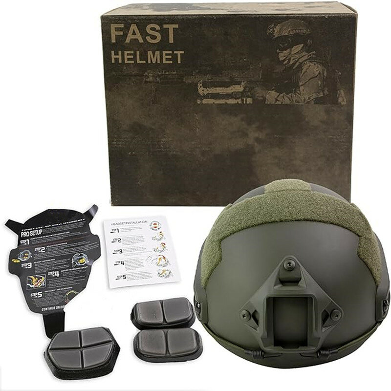 Capacete tático rápido para Airsoft Paintball, capacetes de combate, esportes ao ar livre, equipamento protetor de cabeça, MH PJ Casco