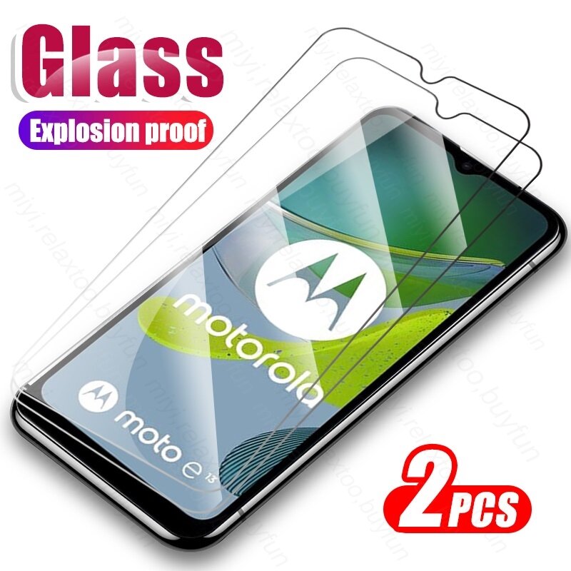 MotoE13 vetro 2 pezzi vetro protettivo per Motorola Moto E13 4G E 13 13E 4G 6.5 "pellicola protettiva per schermo in vetro temperato