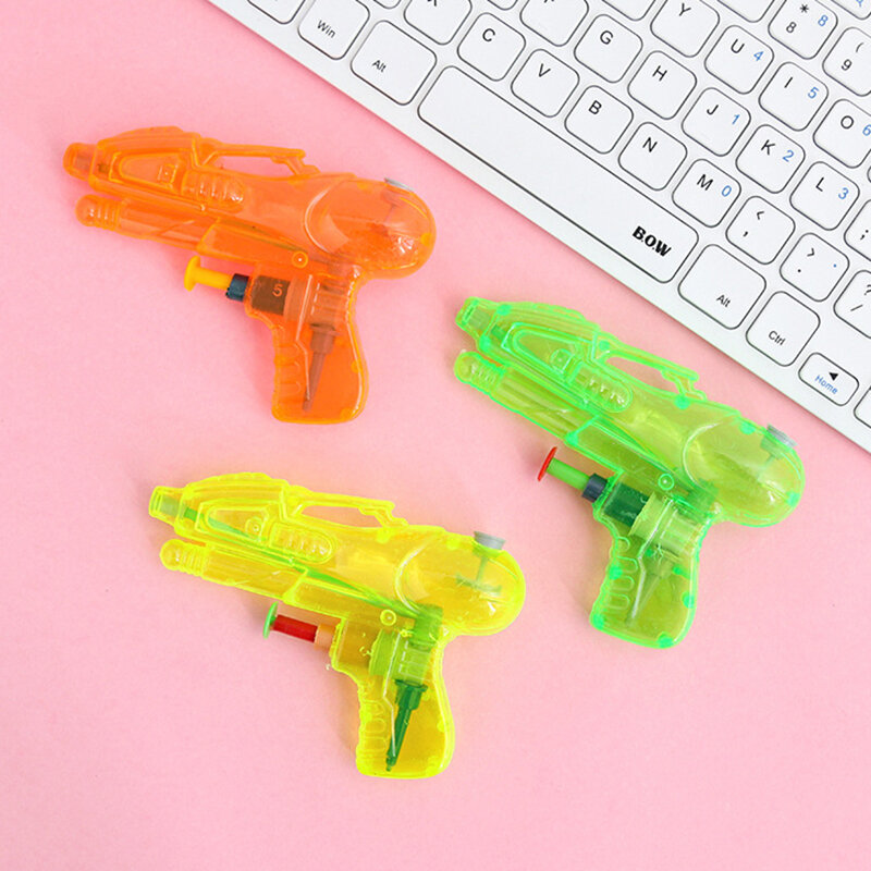 Pistola ad acqua piccola trasparente in plastica per bambini gioco di combattimento giocattoli all'aperto pistola per bambini vacanze estive giocattoli da spiaggia pistola a spruzzo d'acqua