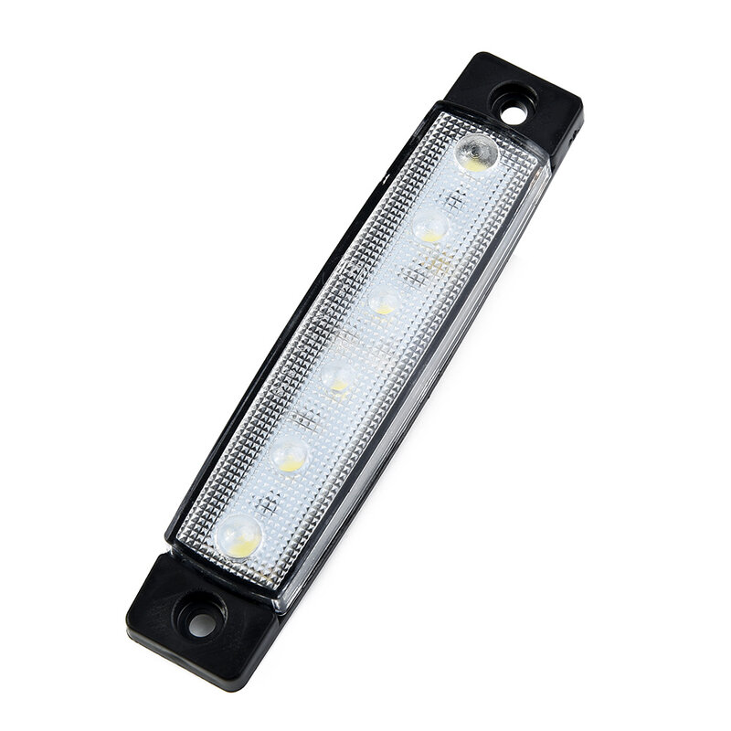 Super brilhante branco LED Side Marker Light, luzes laterais marcador de cauda, branco, DC 12V, 0.5W, 5LM, 2835, 12V, 6, 95*20*8mm