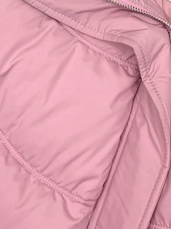 Casaco de colarinho vison com capuz, versão curta solta, quente e confortável, novo design, inverno, 2023, 1111