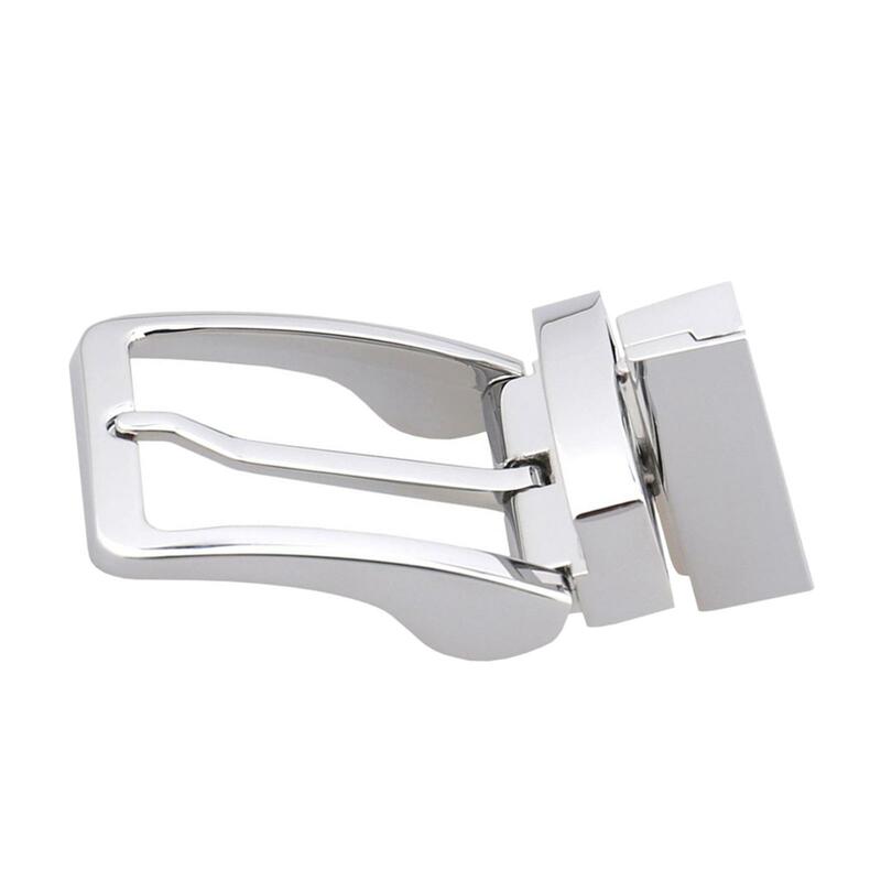 Hebilla de cinturón de Metal para hombre, hebilla de cinturón de Pin Reversible, accesorios de cinturón casuales de negocios, reemplazo de correa de cuero clásico